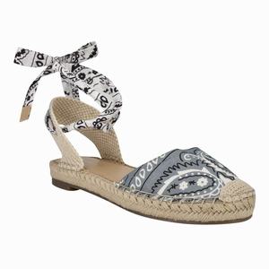 Nine West Mage Ankle Wrap Flat Sandals - Grey - Ireland (MZ9368157)